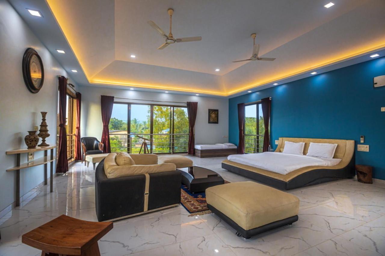 Saffronstays Aura, Alibaug - Luxury Pool Villa With A Game Room And Spacious Lawn Alībāg Dış mekan fotoğraf